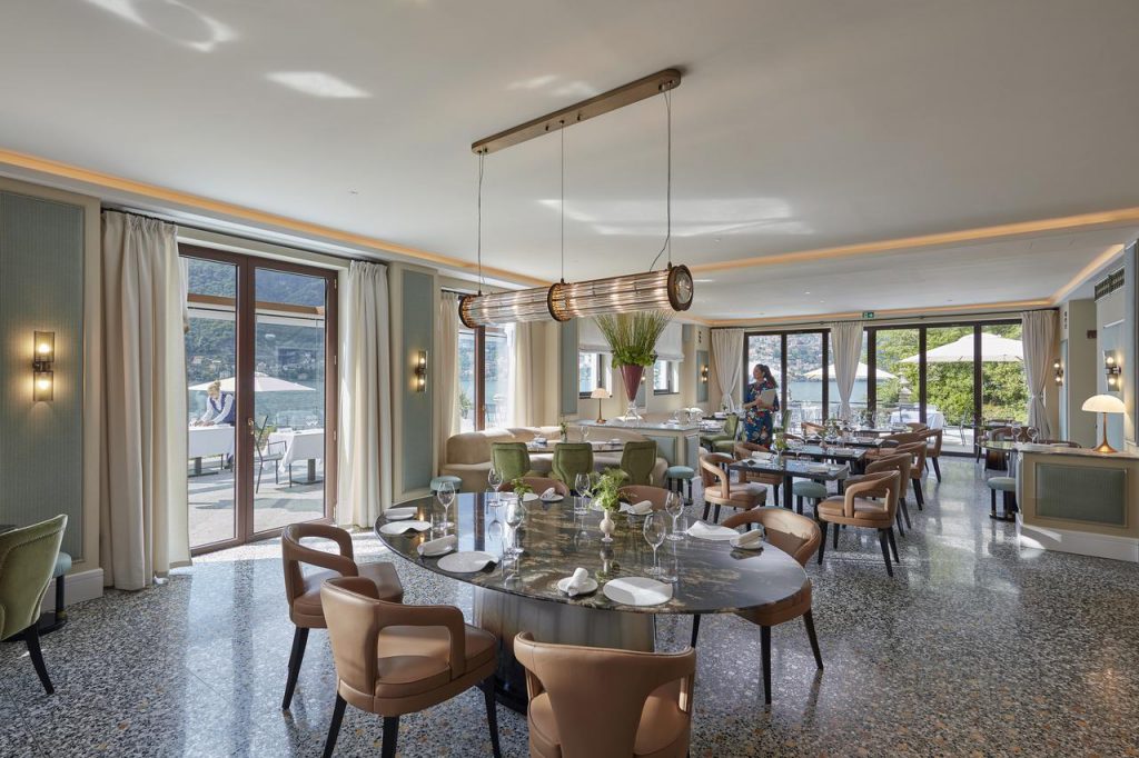 Mandarin Oriental Lake Como, L'Aria Restaurant, Interior Design Eric Egan, Photography Ricardo Labougle